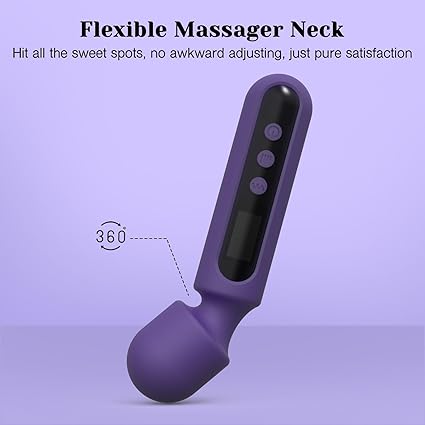 Tracy's Dog Wand Vibrator Kits, Couple Adult Sex Toys with 3 Attachments for Clit, G Spot, Glans, Clitoral Stimulator Vibrating Realistic Dildo with LCD Display, 10 Patterns 4 Speeds Massage Kits